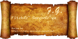 Fitzkó Genovéva névjegykártya
