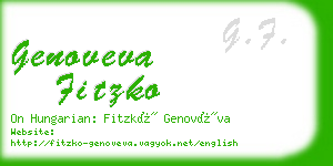 genoveva fitzko business card
